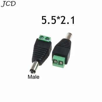 

JCD For 5050 3528 5060 2.1 x 5.5mm DC Power Female Plug Jack Adapter Connector Plug for CCTV DVR LED Strip Light