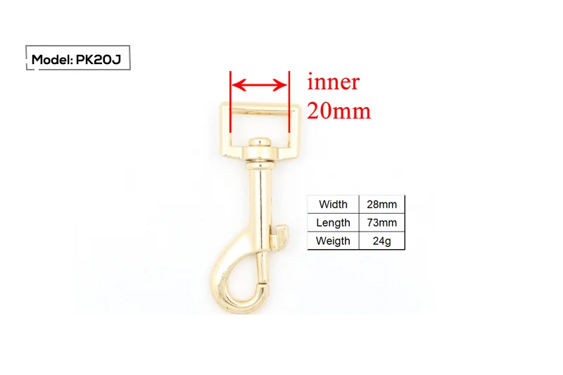 Металлическая пряжка для сумки, поводка для кошки, собаки, 25 мм, лямки, 30 мм, поворотный крючок для рюкзака, 15 мм, аксессуары diy, 20 мм, прочная твердость