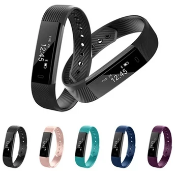 

New Arrival Smart Fitness Running Pedometer Step Counter Sports Waterproof Bluetooth Sleep with Heart Rate Monitoring Bracelet