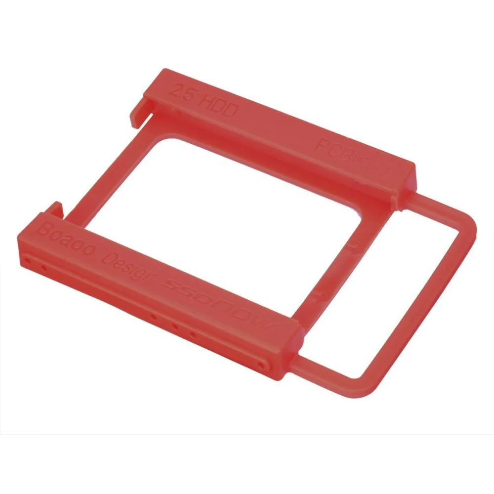 

2.5 to 3.5 inch SSD HDD Notebook Hard Disk Drive Mounting Rail Adapter Bracket Holder with Screws Red