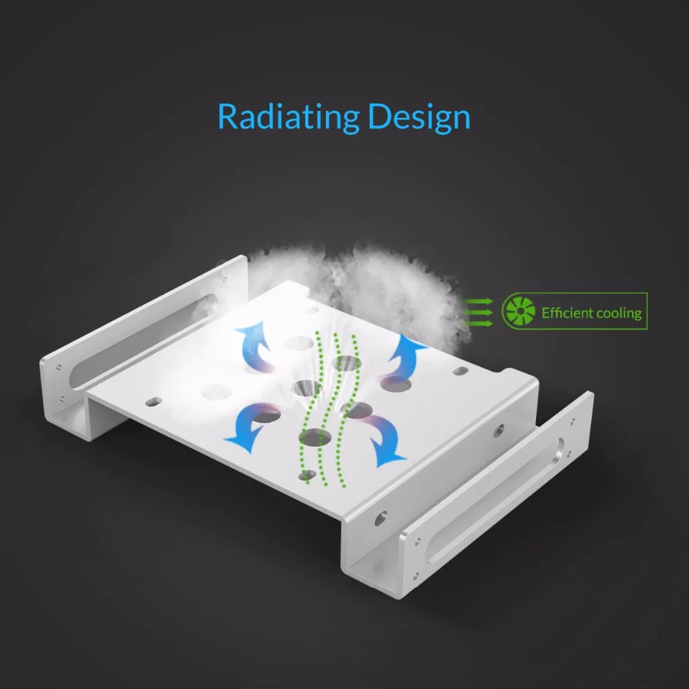 ORICO 5,25 дюймов до 2,5 или 3,5 дюймов жесткий диск монтажный кронштейн док-станция с винтами держатель для жесткого диска для HDD SSD
