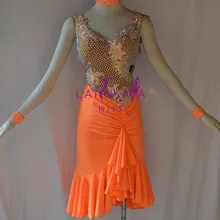 KAKA-L1522, Женская Одежда для танцев, платье для латинских танцев с бахромой для девочек, платье для сальсы, Танго, самбы, румбы, чача, женское платье