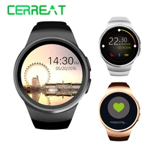 Hot KW18 Bluetooth Smart Watch Support SIM TF Card Smartwatch Clock Heart Rate Fitness Wristwatch for Apple Android Phone