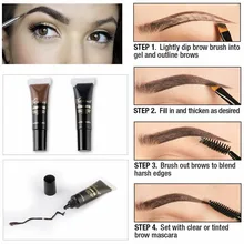 Niceface профессиональный макияж коричневые тени для бровей долговечный водонепроницаемый карандаш для бровей Макияж бровей сухие щетки наборы