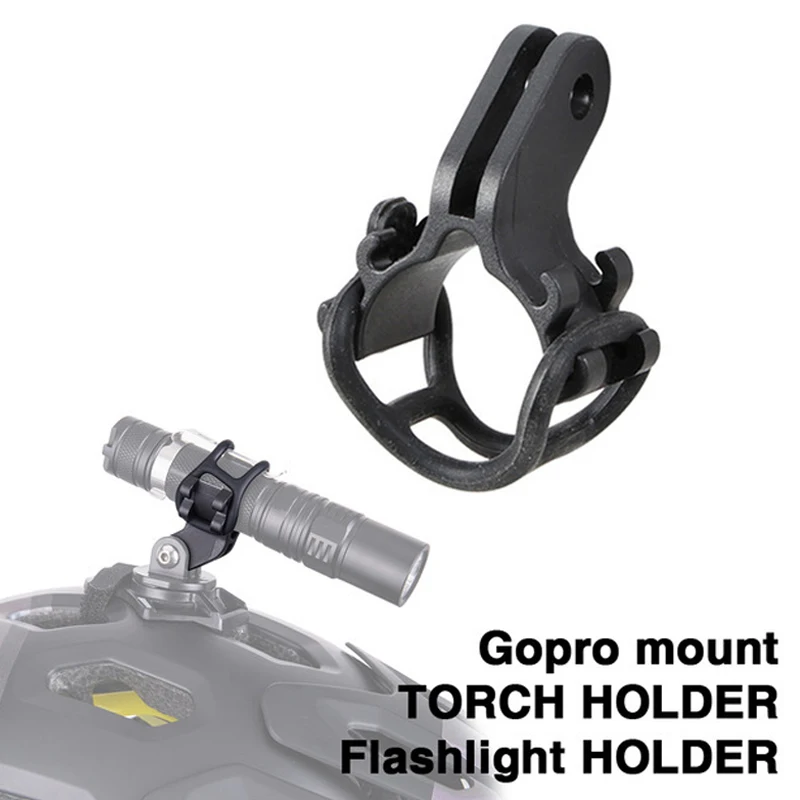 Best Bike Handlebar Clip Flashlight Holder Bicycle Torch Stand Bracket LED Head Front Light Mount for Gopro Sport Camera 1