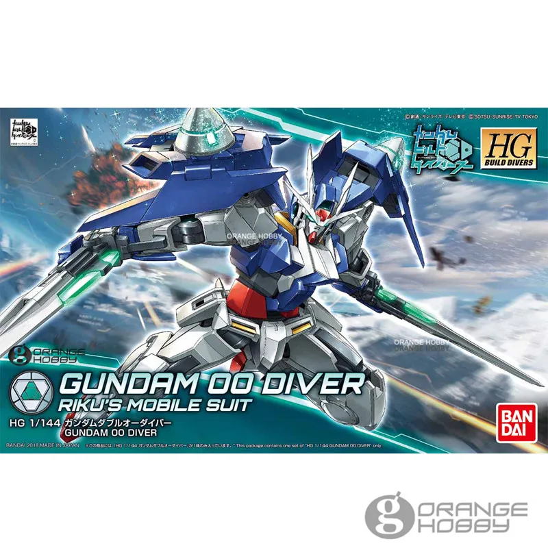OHS Bandai HG сборка Divers 000 1/144 Гандам 00 Diver Riku мобильный костюм сборочный модельный