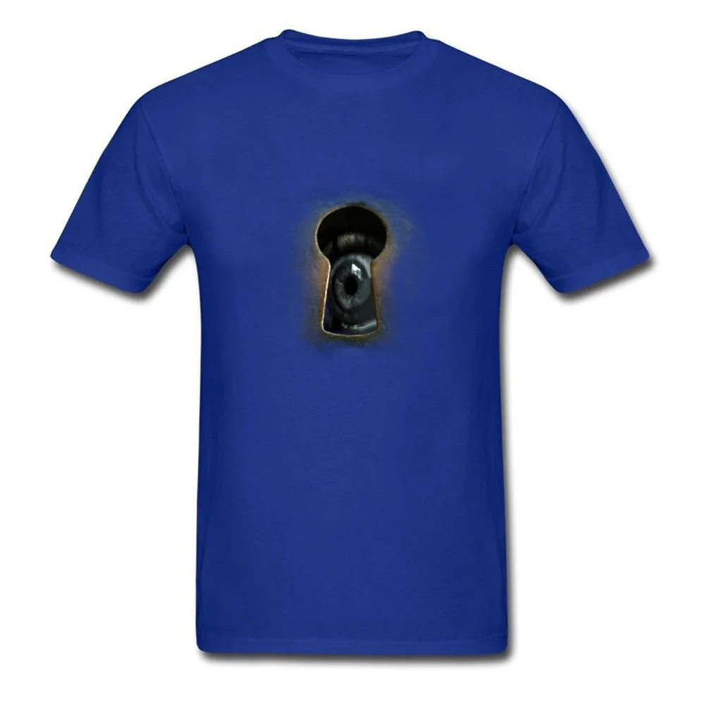 Creature through the keyhole_blue