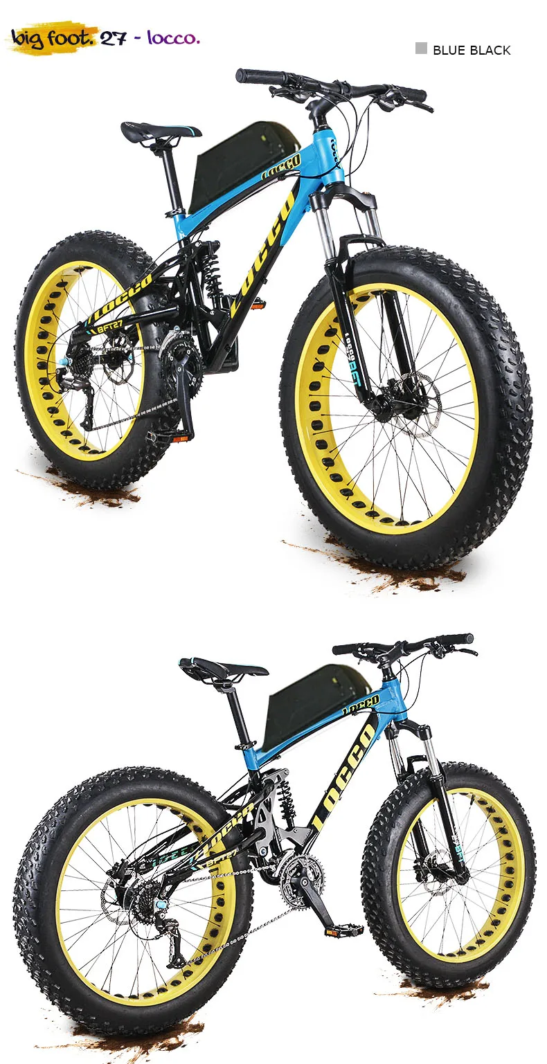 Flash Deal custom 26inch electric bicycle Soft tail full suspension off-road electric mountain 48V 1000w powerful motor  fat e-bike MTB 4
