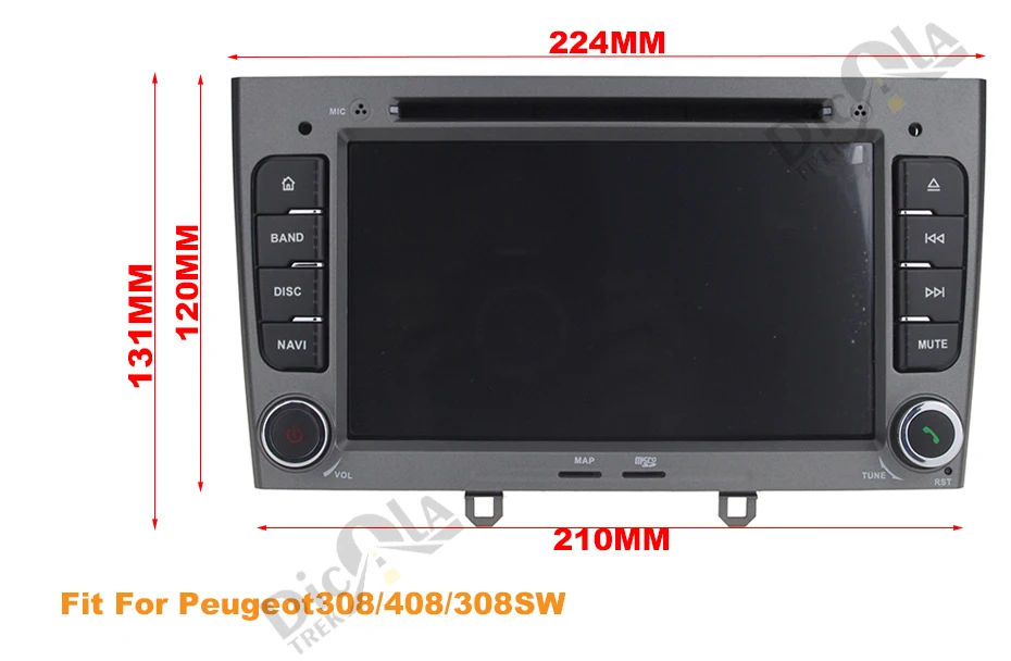 Best 7" IPS HD 2DIN Android 9.0 4G+64G Car DVD Player GPS Navi for Peugeot 408 for Peugeot 308 308SW Audio Radio Stereo Head Unit 0 Best 7" IPS HD 2DIN Android 9.0 4G+64G Car DVD Player GPS Navi for Peugeot 408 for Peugeot 308 308SW Audio Radio Stereo Head Unit 0