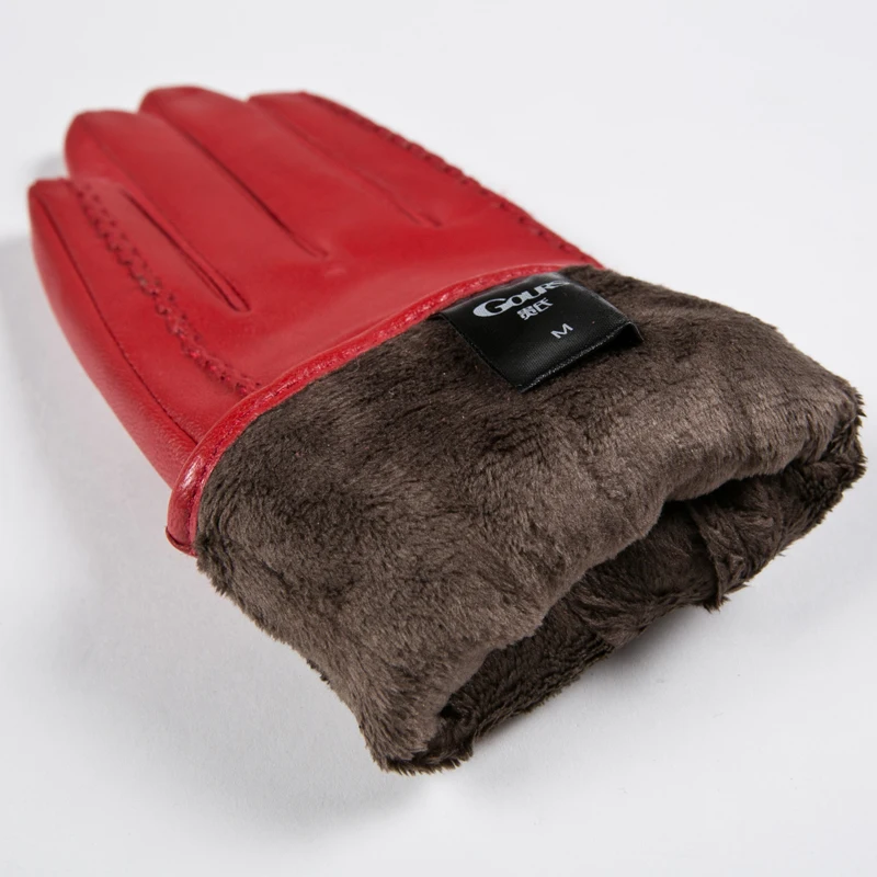 Gours зимние женские перчатки из натуральной кожи новые модные брендовые теплые перчатки для девочек перчатки из козьей кожи Guantes Luvas GSL003