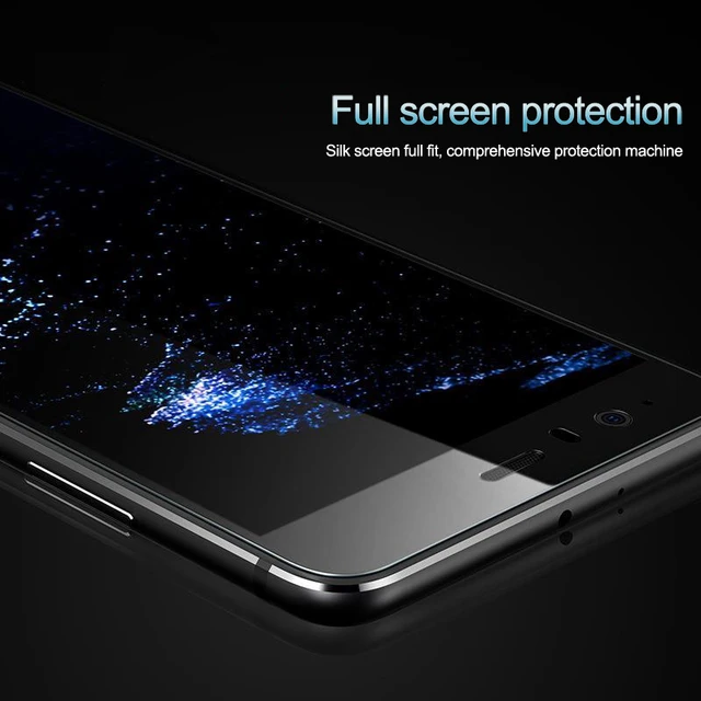 3D Full Cover Screen Protector Tempered Glass For Huawei P10 P9 Nova Plus Ascend P10 Lite Mate 9 Honor 8 6X Cell Phone Film Case