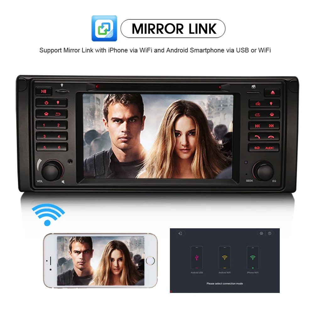 Cheap 8-Core Android 8.0 CD Head Unit GPS RDS Sat Navi DAB+ Radio BT WiFi 3G OBD DTV-IN CAM-IN Car DVD player FOR BMW E39 X5 E53 M5 1