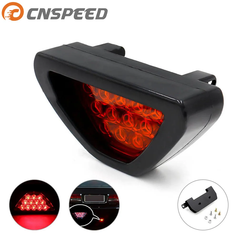 CNSPEED DC 12V LED Tail Brake Stop Light Third Red Flashing Blinker
