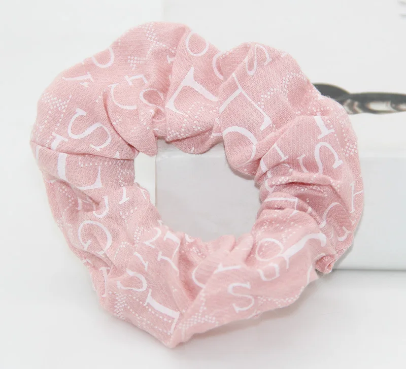 

New Fashion Letter Style Headwear Hair Ribbons Ponytail Holder Hair Tie Band Grils Fabric Hair Bands Hair Accessories