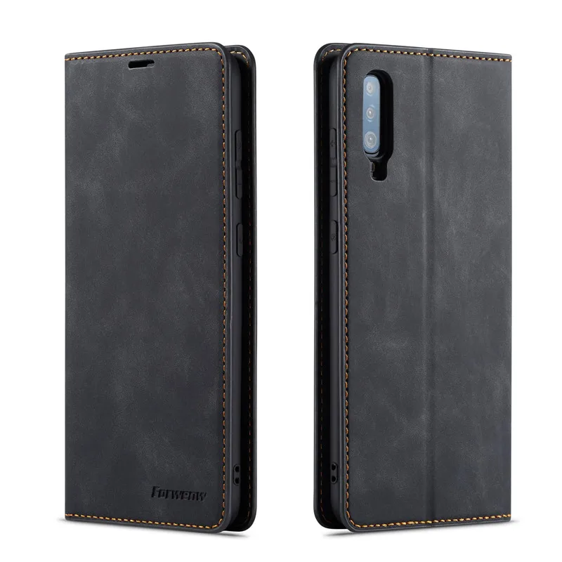 

Luxe Lederen portemonnee Telefoon Geval Voor Samsung Galaxy A20 A30 A50 A70 Cover Magnetische Flip stand wallet Case Coque