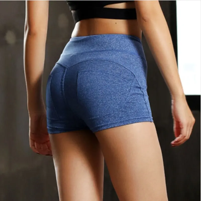 Tanie SALSPOR kobiety Stretch sportowe spodenki do joggingu wysokiej talii Push Up Running krótkie spodnie fajne damskie spodenki sportowe elastyczne oddychające spodenki