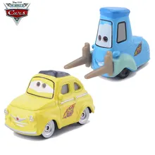 Дисней Pixar Тачки 2 шт. Мини милый вилочный погрузчик Guido& Luigo 1:55 литья под давлением металлический сплав Молния Маккуин модель автомобиля мальчик игрушка Подарки