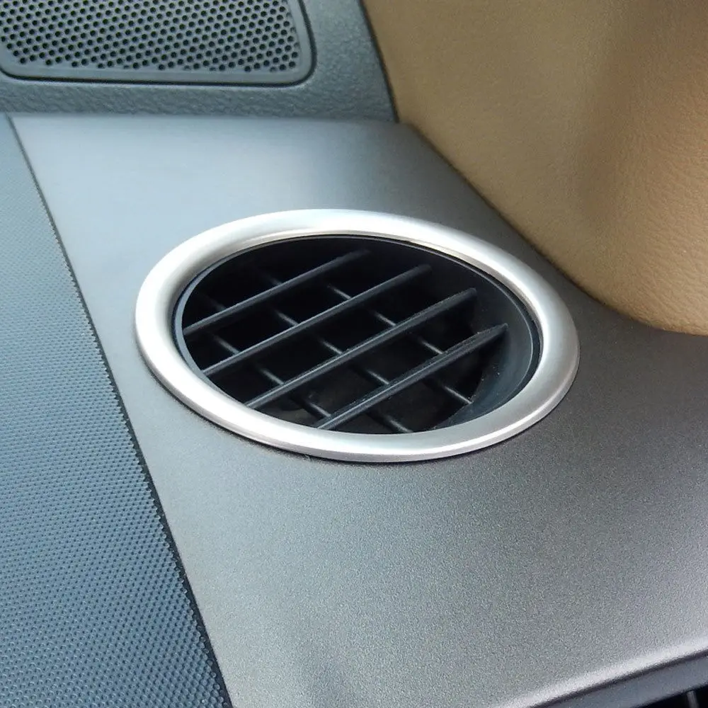 Подходит для Honda CR-V CRV 2007 2008 2009 2010 2011 2 шт. Нержавеющая сталь приборной панели автомобиля AC состоянии, устанавливаемое на вентиляционное отверстие в салоне автомобиля Накладка аксессуары