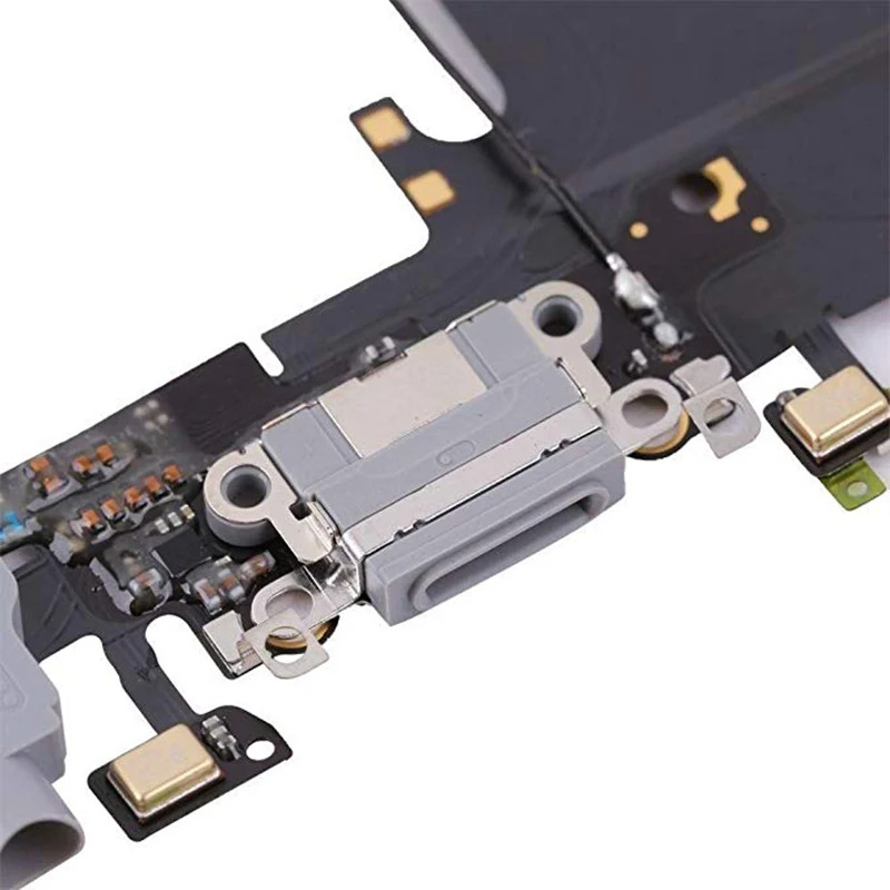 10pcs lot USB Charging port Dock Connector Data Flex Cable With Headphone Jack Flex Ribbon For iPhone 6 6 Plus