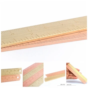 

New Casual Hot Double Scale Cute Best Brass Ruler Accessory Grateful Hot Sale Bookmark Goods