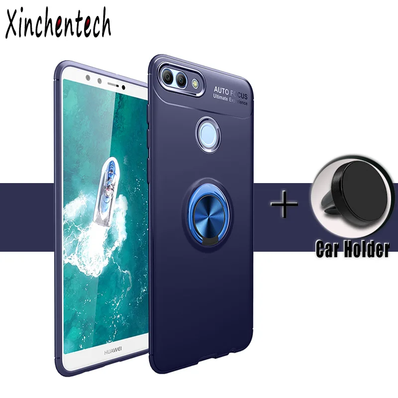 СПС huawei Y9 2018/Y9 2019 чехол с магнитным держателем Силиконовые ТПУ аксессуары для