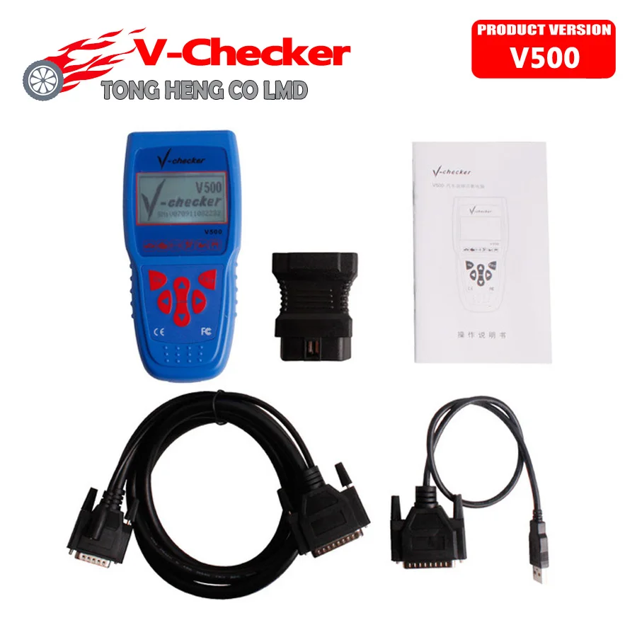 V Checker VChecker V500 супер диагностическое оборудование для автомобиля 500 DHL Free|car diagnostic