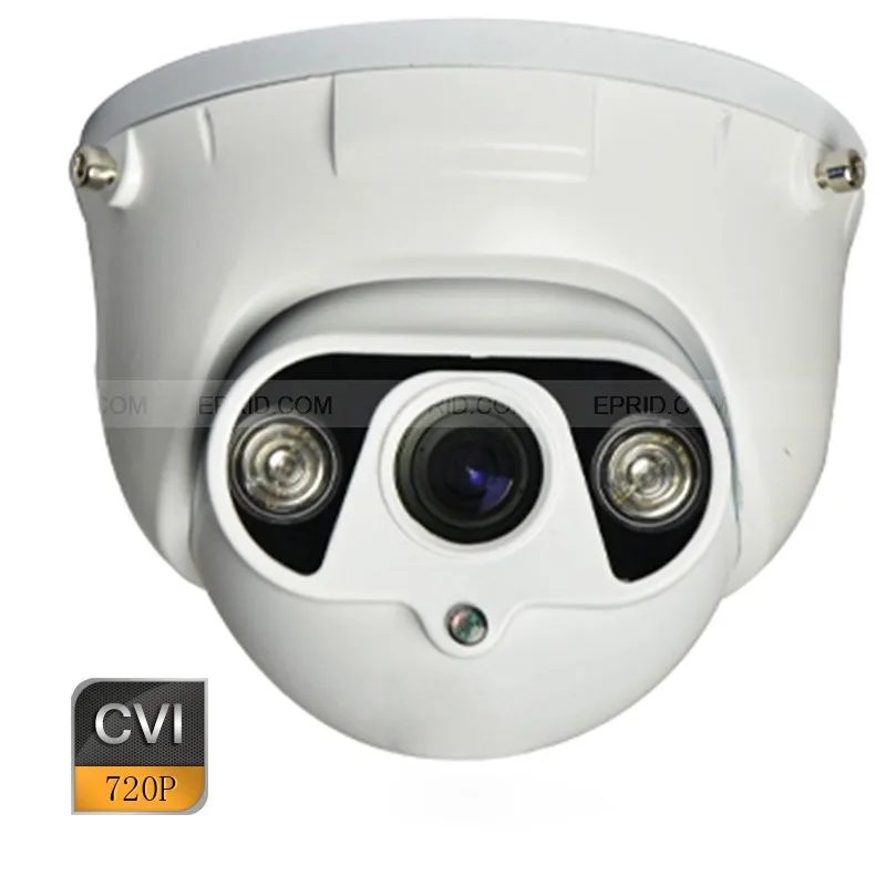 

HD-CVI 720p 1.0MP 3.6mm Metal Dome Camera 2 Array IR CVI Security Camera