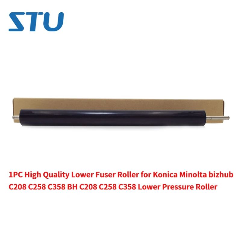 

1PC New High Quality Lower Fuser Roller for Konica Minolta bizhub C208 C258 C358 BH C208 C258 C358 BHC258 Lower Pressure Roller