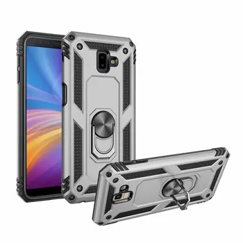 

200pcs/lot For Galaxy A50 A30 A10 M30 A70 Kickstand Shockproof Rugged Armor Ring Case For Samsung Galaxy J4 J6 Plus A6 Plus 2018