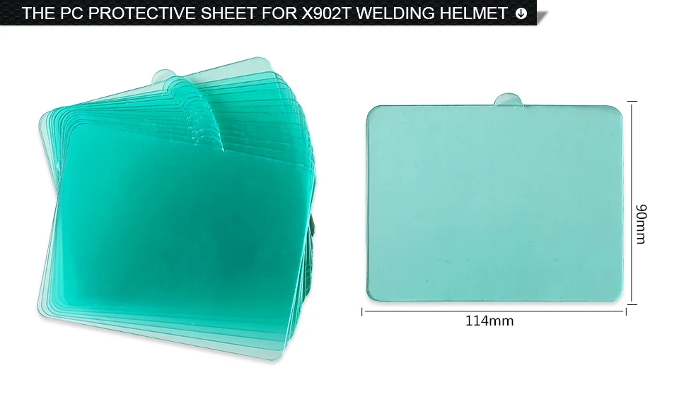 RILAND X9000 124*129 мм сварочный фильтр маска аксессуары Внутри ПК защитный лист для авто затемнение сварочный шлем Защита