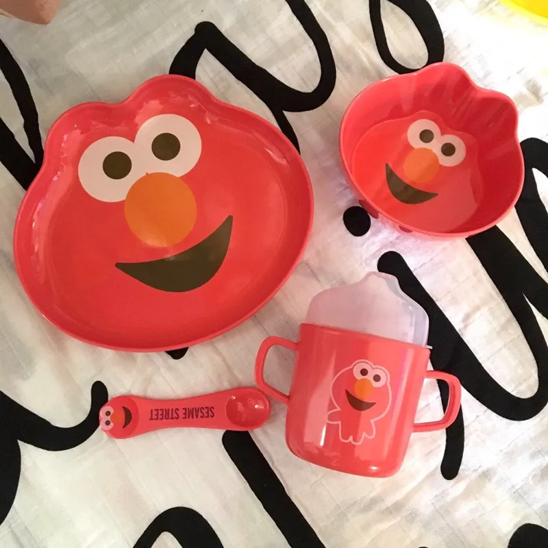

KAWS Sesame Street Children's Tableware Set Special Material For Baby Tableware Street Art OriginalFake Morden Gift M444