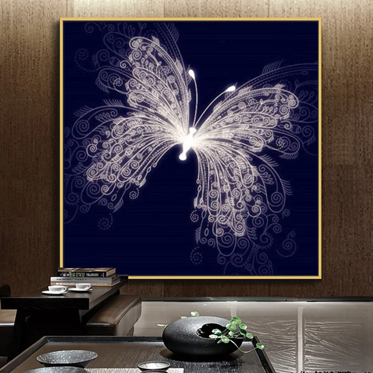 

Full Rectangle Diamond 5D DIY Diamond Painting Butterfly Embroidery Cross Stitch Rhinestone Mosaic Painting Home Decor