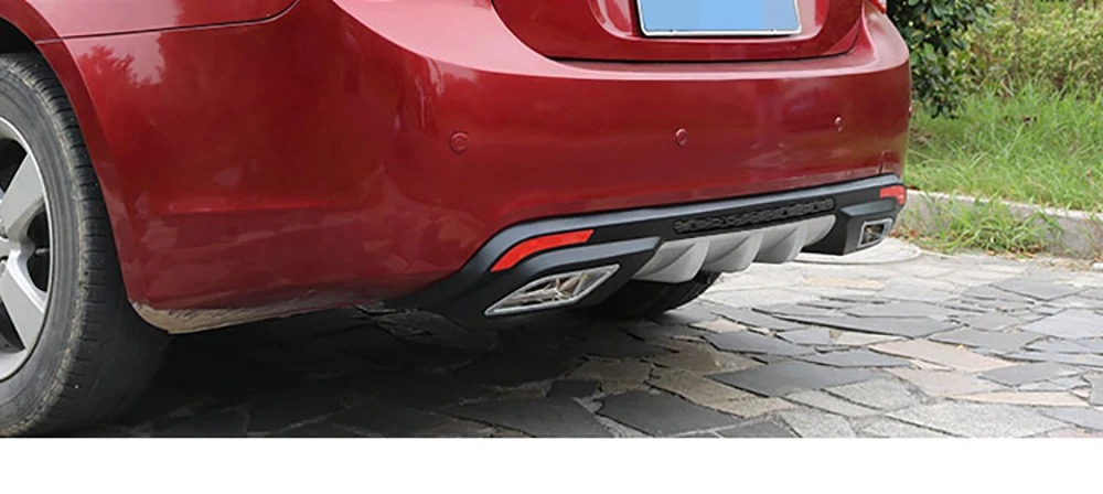 Для Chevrolet Cruze 2009 до ABS пластик задний спойлер диффузор бампер Защита противоскользящая пластина покрытие автомобиля Стайлинг 1 шт