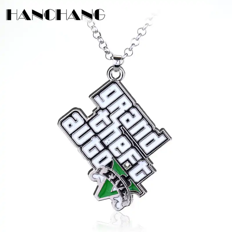 Ps4 Xbox Pcゲームgta Vグランド セフト オート5男性ボーイズファンギフトジュエリーネックレースアクセサリー Aliexpress
