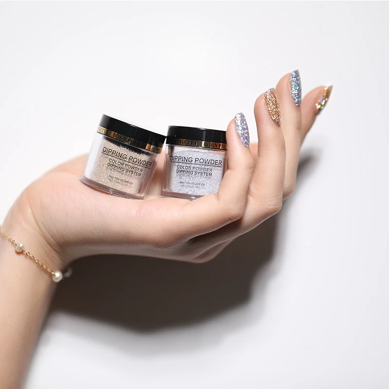 Порошок для ногтей BORN PRETTY Dip градиент французский без лампы блеск украшение