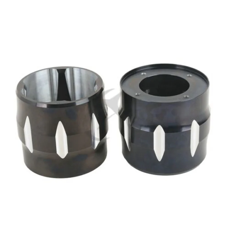 

Motorcycle Black/Chrome 2x Exhaust End Cap For Screamin 4"Eagle Slip-On Eagle Mufflers Single NEW