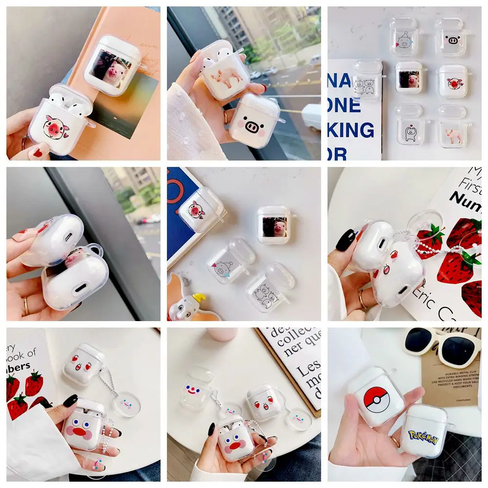 

Cute Cartoon soft Art Paintings cases for apple airpods case TPU soft case for airpods Wireless Bluetooth Headset Pouch capa bag