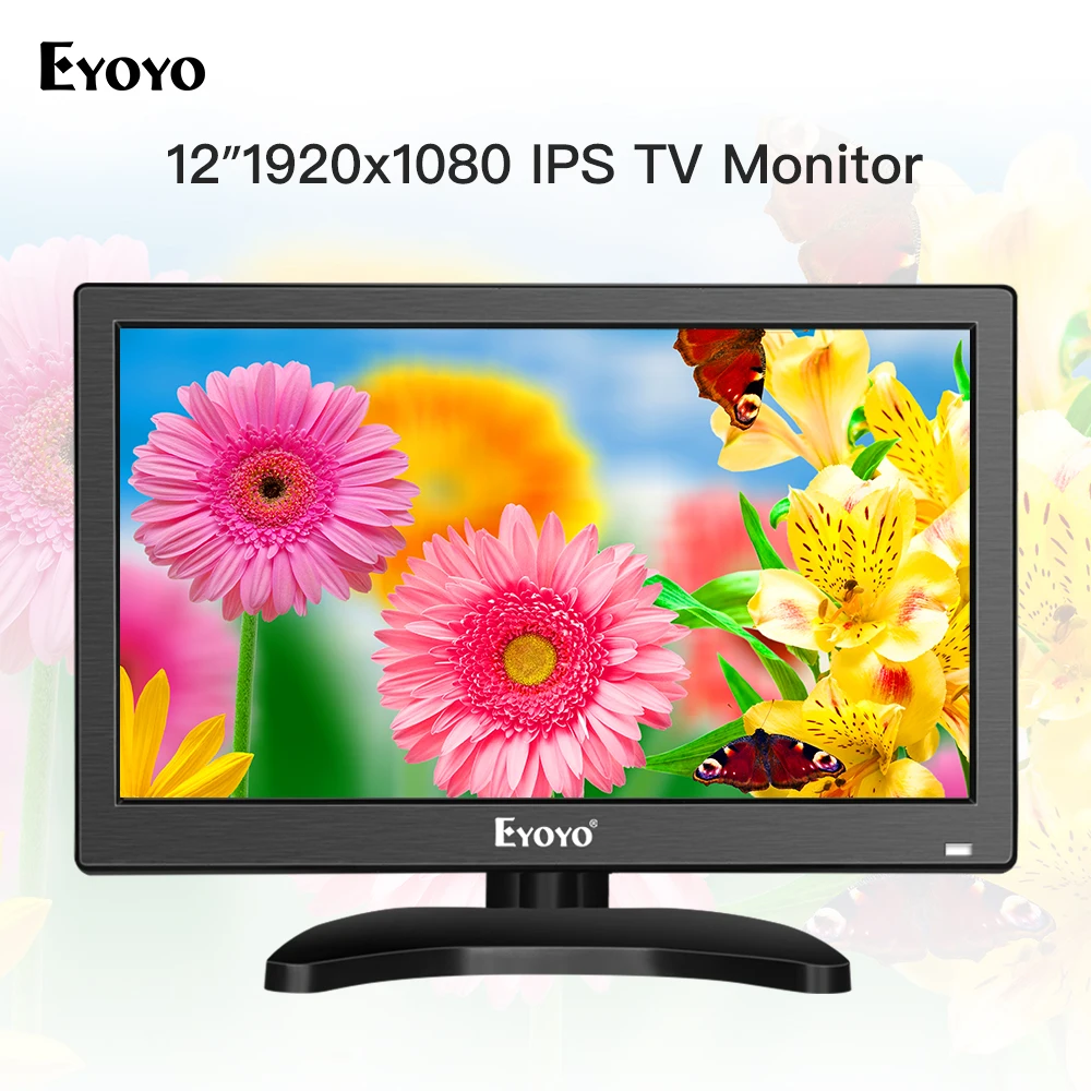 

Eyoyo EM12T 12" 1920x1080 HDMI portable usb monitor BNC IPS LCD Video Display AV Input Remote Control CCTV Camera Screen