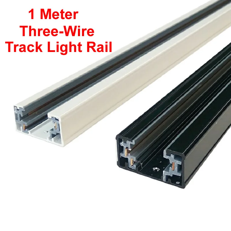 Three Wire Led Track Rail 1 Meter High quality Thick Aluminum Track