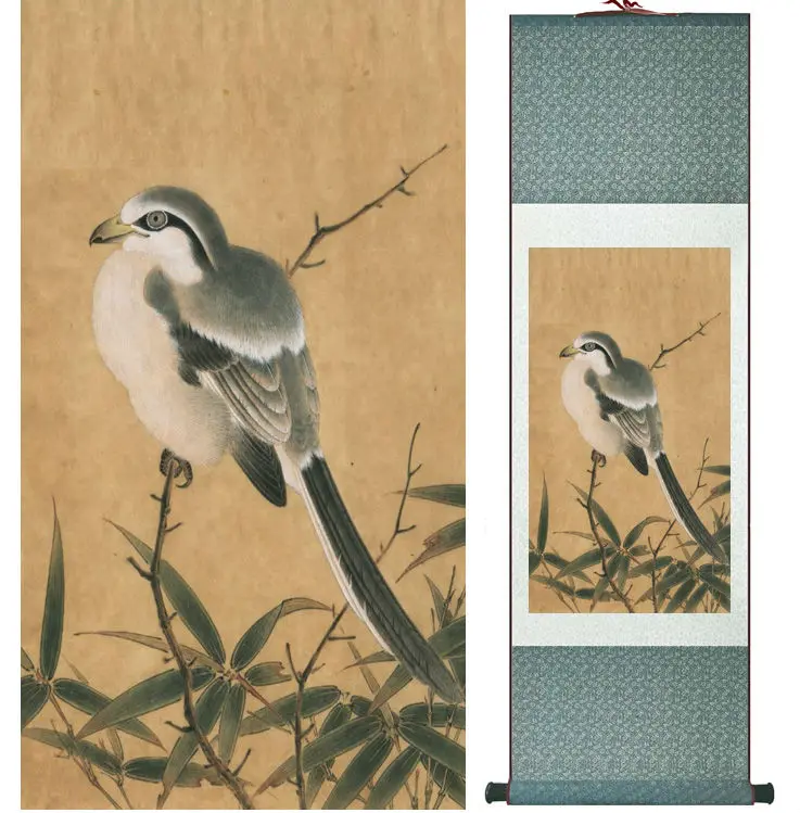 

Birds on the bamboo painting Chinese traditional art painting home decoration paintings No.32215