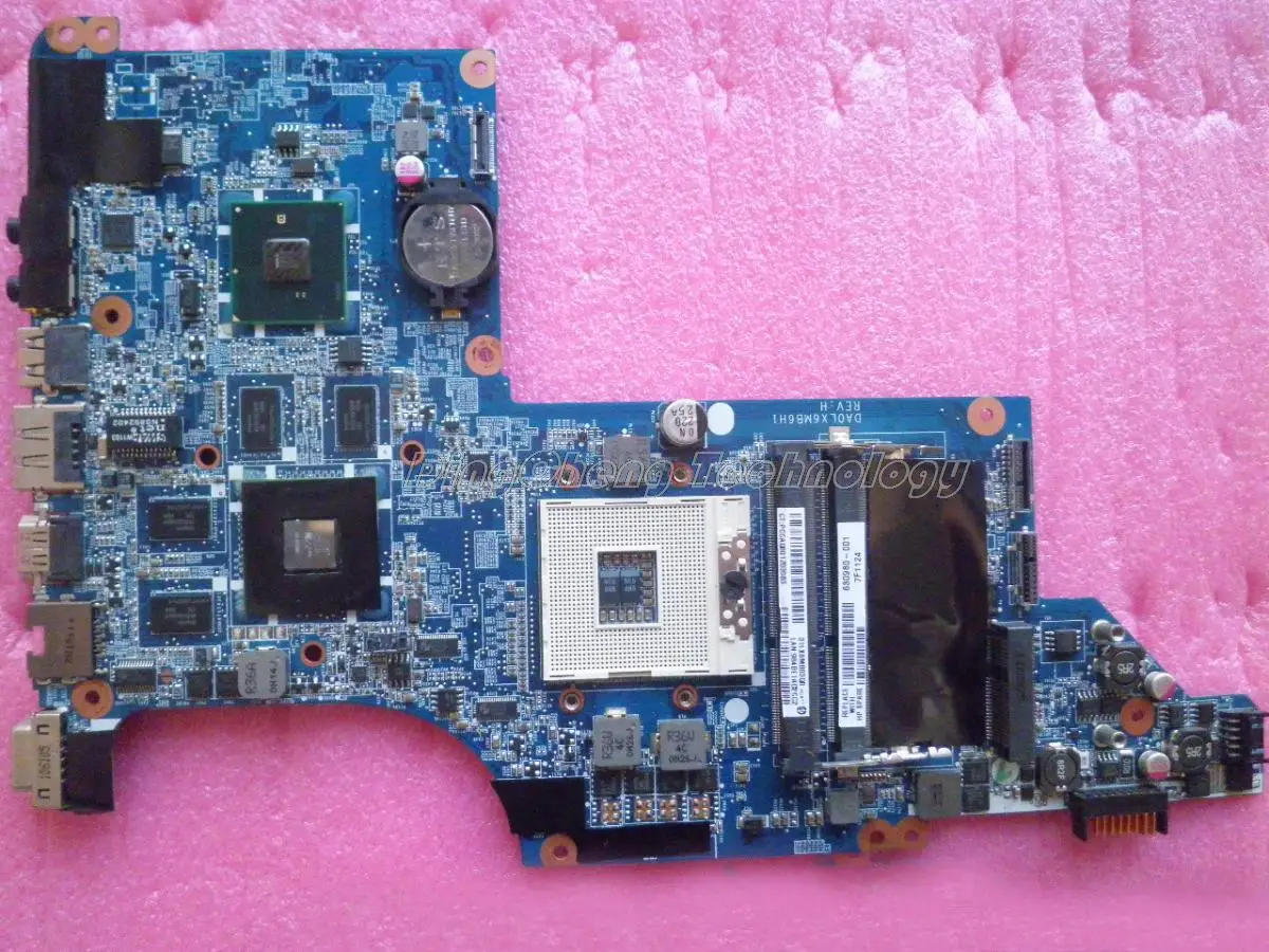 

45 days Warranty laptop Motherboard For hp DV7 630980-001 for intel cpu with 8 video chips non-integrated graphics card