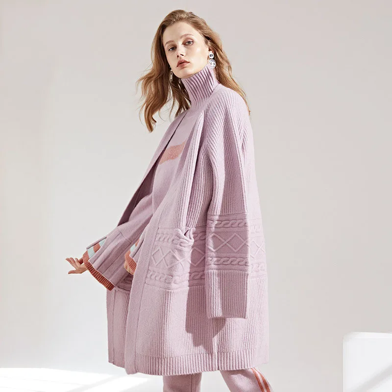 Wlvddbl Laine Femme pic3 Longue Haute pic5 181228 Cardigan Chandail pic2 Qualité Hiver pic4 Pic1 YqYwUF