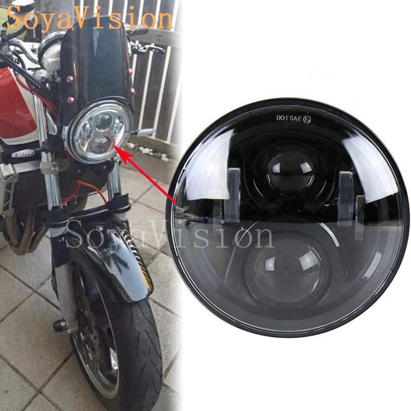 

for CB400 VTEC Motorcycle 7" Round Headlight Lamp H4 For Honda CB500 CB1300 Hornet 250 Hornet 600 Hornet 900 VTEC VTR250