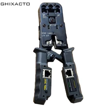 4 in 1 Multifunction Wire Crimping Tool Testing Decrustation Pliers Wire Stripper Cutter Tester RJ11 RJ12 RJ45 Cable Crimper lm 022 2 in 1 network tool test crimping pliers tester crimper cable stripper detachable cable testing for utp and stp cables