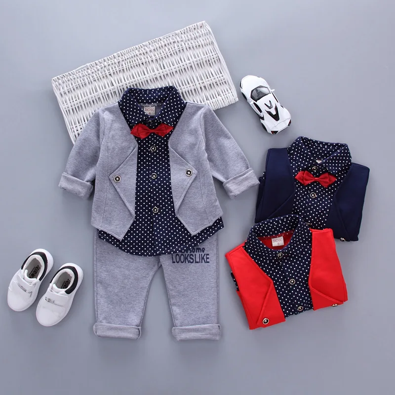 New baby boy clothes 2018 spring autumn cotton material fashion design