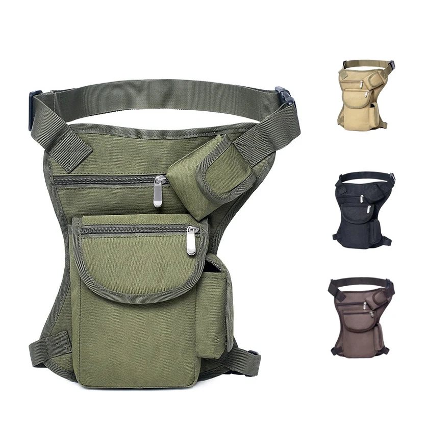 

Multi purpose Leg Bag Cycling motorcycle Canvas Waist Military Molle Pack Men Canvas Drop Bag Shoulder Belt Bum Hip Purse Pouch