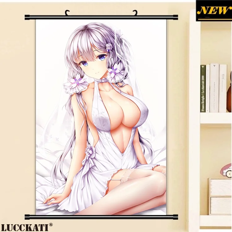 17yande.re 427944 azur_lane cleavage dress illustrious_(azur_lane) no_bra stockings thighhighs wsman_