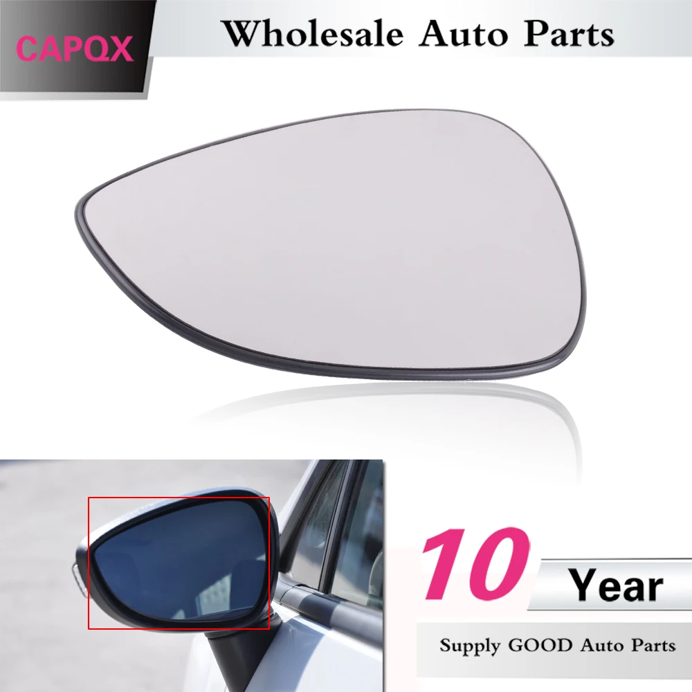 CAPQX Outside rearview mirror glass Rear View Mirror Glass Lens without heating For Ford Fiesta
