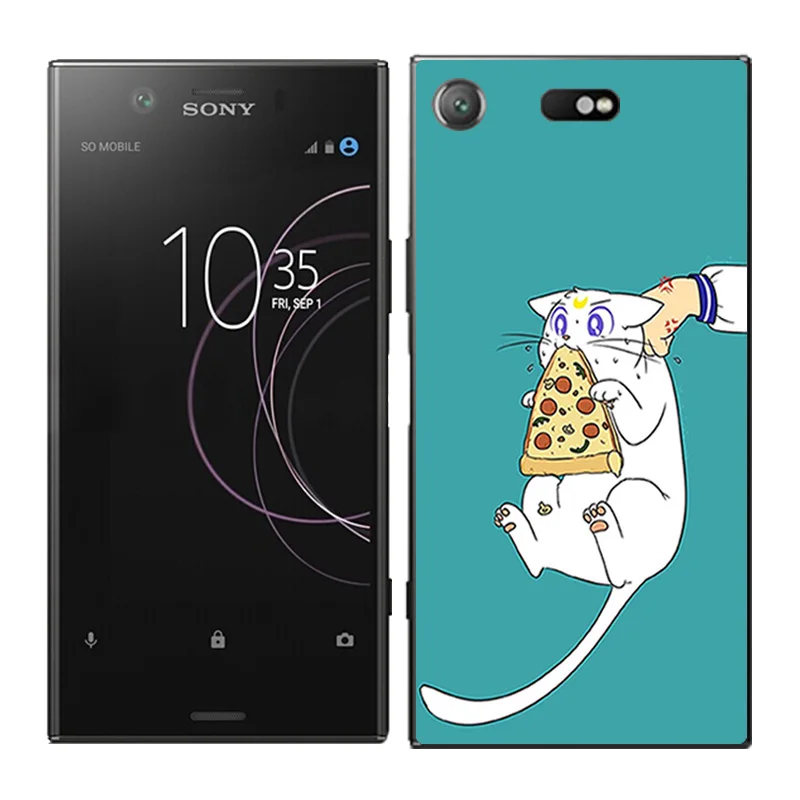 Чехлы для телефонов для Sony Xperia XZ1 компактный чехол слон чехол с рисунком Fundas Мягкий Силиконовый ТПУ чехол ультра тонкие чехлы - Цвет: 08