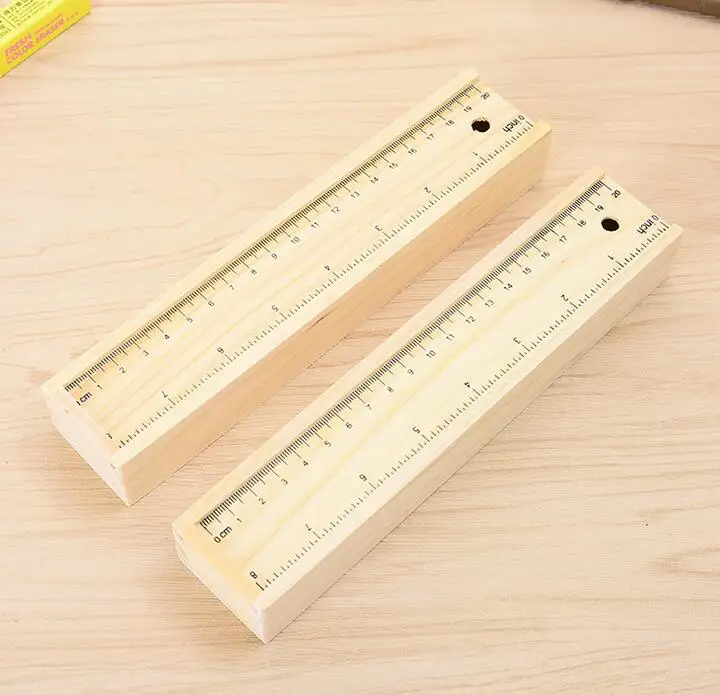 

1Pcs 2016 New Wood ruler pencil box / can pull a wooden pencil case / stationery / storage box